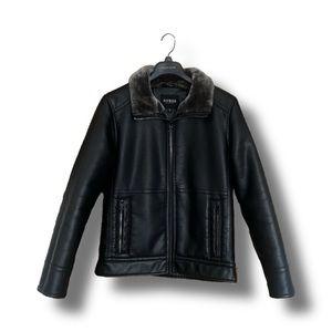 Guess — Pebble Faux-Leather Jacket